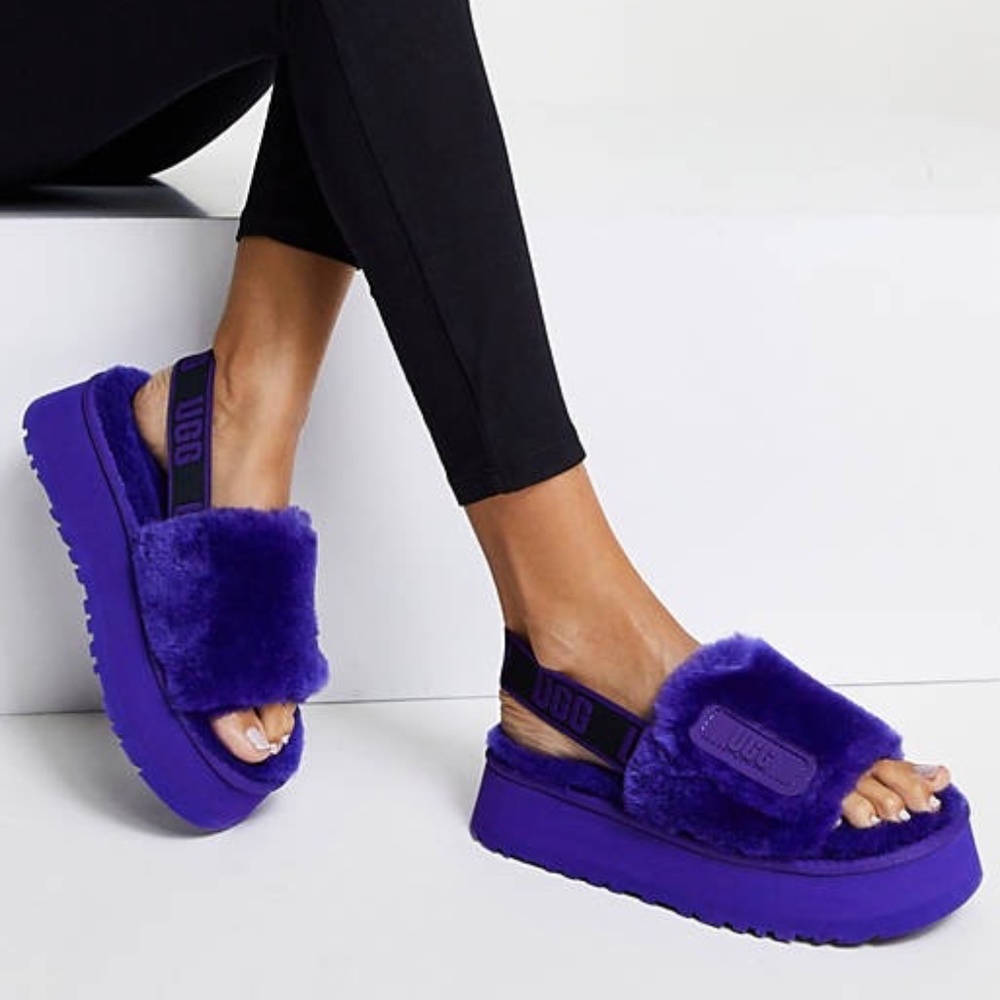 NWT Violet Night UGG Disco Slingback Slipper